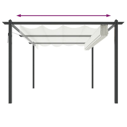 Pavillon Mit Ausziehbarem Dach 4X3 M