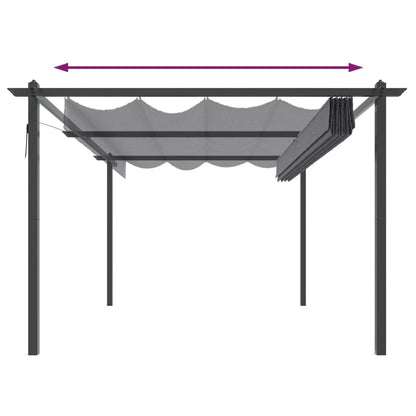 Pavillon Mit Ausziehbarem Dach 4X3 M