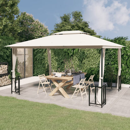 Pavillon Mit Seitenwänden & Doppeldach 3X3 M