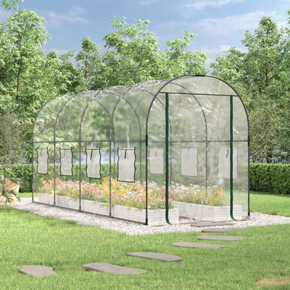 Gewächshaus Mit Rahmen 160 X 200 X 192,5 Cm Pvc Transparent