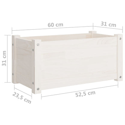 Pflanzkübel 2 Stk. 60X31X31 Cm Massivholz Kiefer