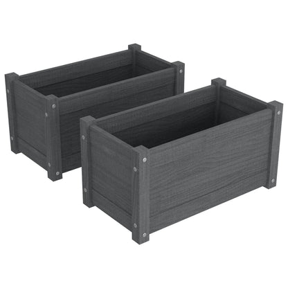 Pflanzkübel 2 Stk. 60X31X31 Cm Massivholz Kiefer