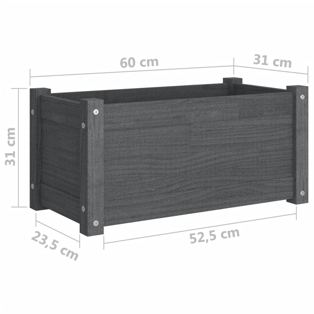 Pflanzkübel 2 Stk. 60X31X31 Cm Massivholz Kiefer