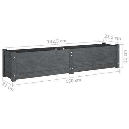 Garten-Hochbeete 2 Stk. 150X31X31 Cm Massivholz Kiefer