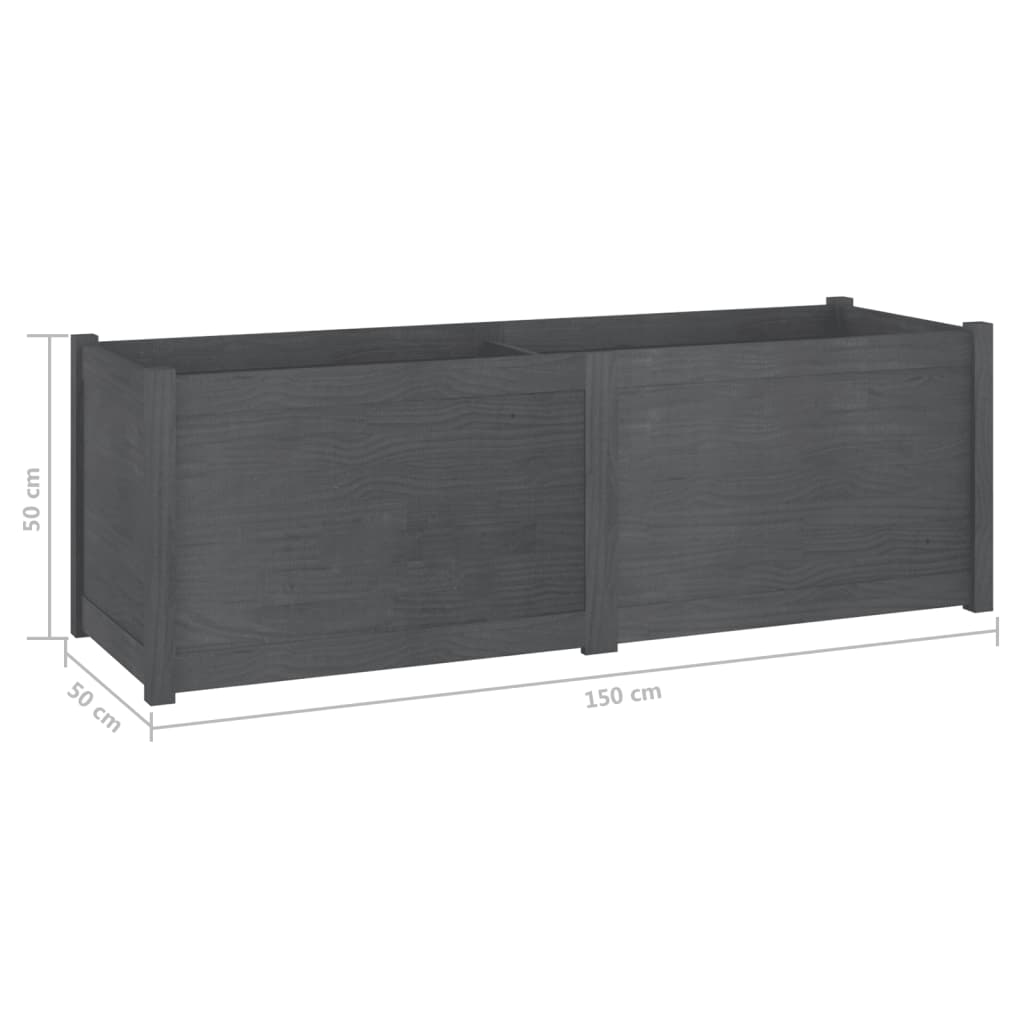 Pflanzkübel 150X50X50 Cm Massivholz Kiefer