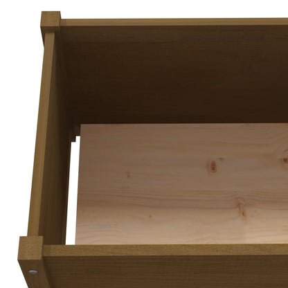Pflanzkübel 2 Stk. 200X31X31 Cm Massivholz Kiefer