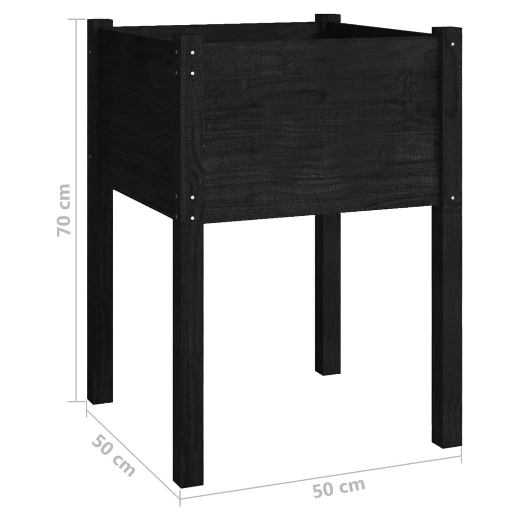 Pflanzkübel 2 Stk. 50X50X70 Cm Massivholz Kiefer