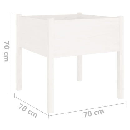 Pflanzkübel 70X70X70 Cm Massivholz Kiefer
