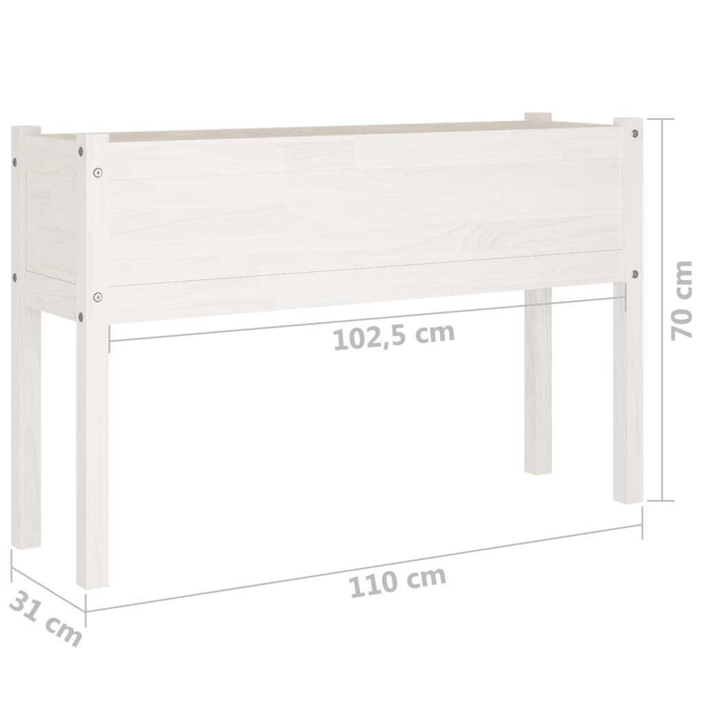 Pflanzkübel 2 Stk. 110X31X70 Cm Massivholz Kiefer