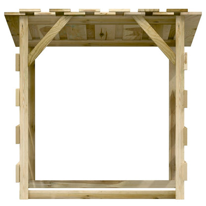 Pergola Mit Dach Imprägniertes Kiefernholz