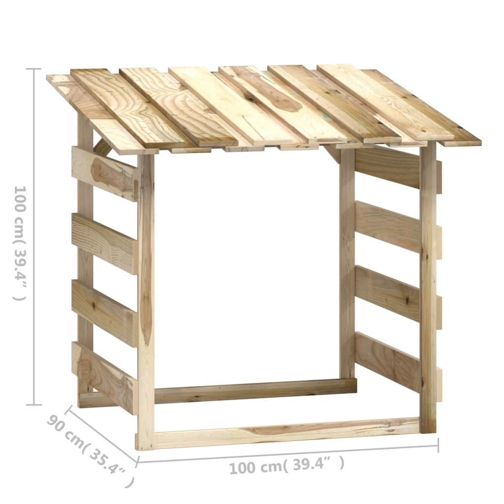 Pergola Mit Dach Imprägniertes Kiefernholz