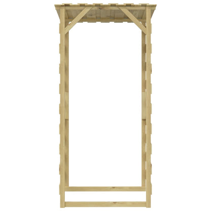 Pergola Mit Dach Imprägniertes Kiefernholz