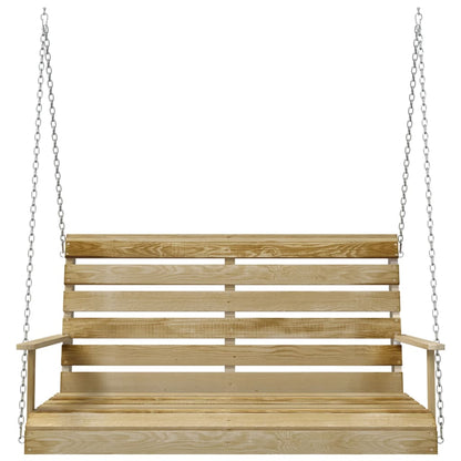 Schaukelbank 110 Cm Imprägniertes Kiefernholz