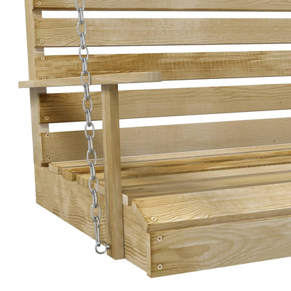 Schaukelbank 110 Cm Imprägniertes Kiefernholz