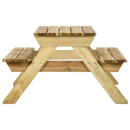 Picknicktisch Mit Bänken Kiefernholz Imprägniert
