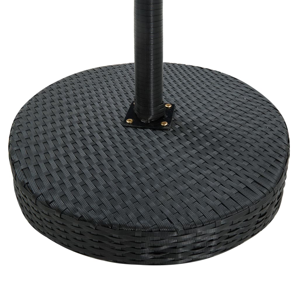 3-Tlg. Gartenbar-Set Mit Kissen Poly Rattan
