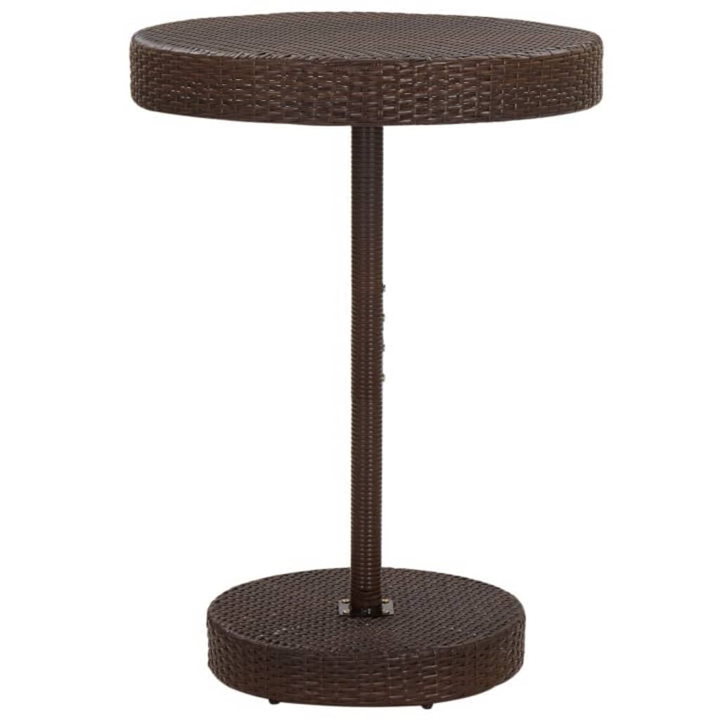 5-Tlg. Gartenbar-Set Mit Kissen Poly Rattan