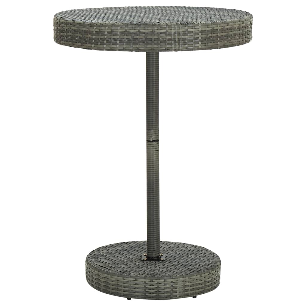 5-Tlg. Gartenbar-Set Mit Kissen Poly Rattan