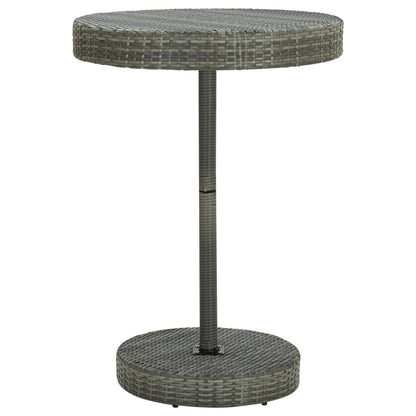 5-Tlg. Gartenbar-Set Mit Kissen Poly Rattan