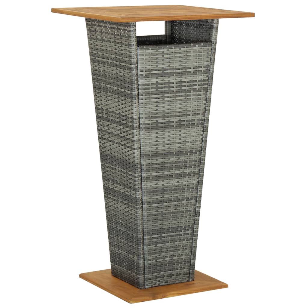 5-Tlg. Gartenbar-Set Mit Kissen Poly Rattan