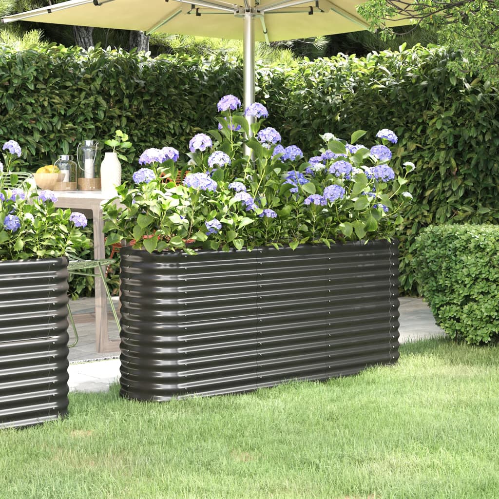 Hochbeet Verzinkter Stahl 152X40X68 Cm