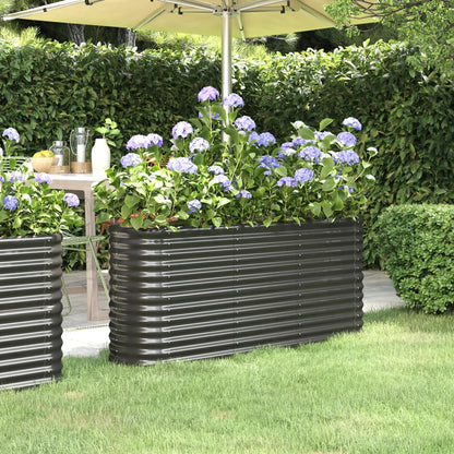 Hochbeet Verzinkter Stahl 152X40X68 Cm