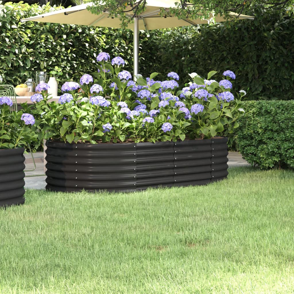 Hochbeet Verzinkter Stahl 224X80X36 Cm N