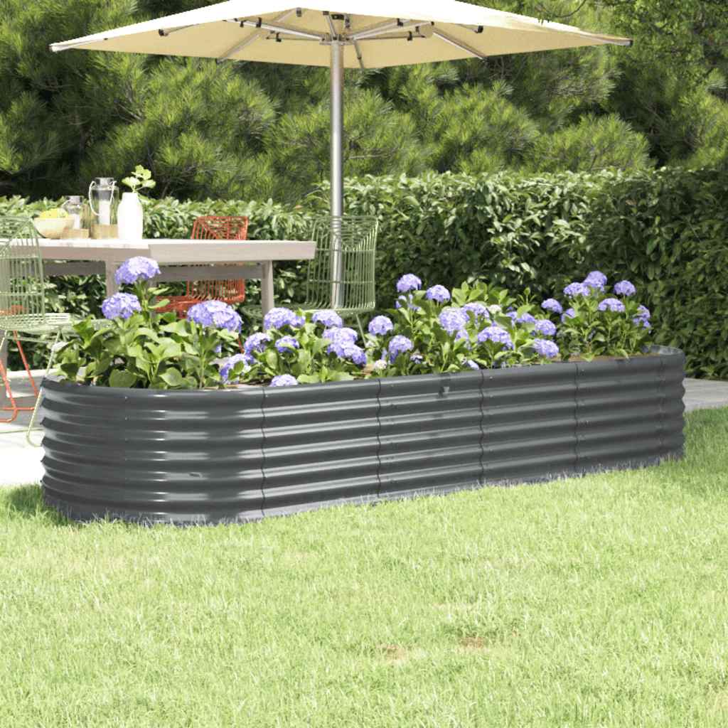Hochbeet Verzinkter Stahl 224X80X36 Cm N