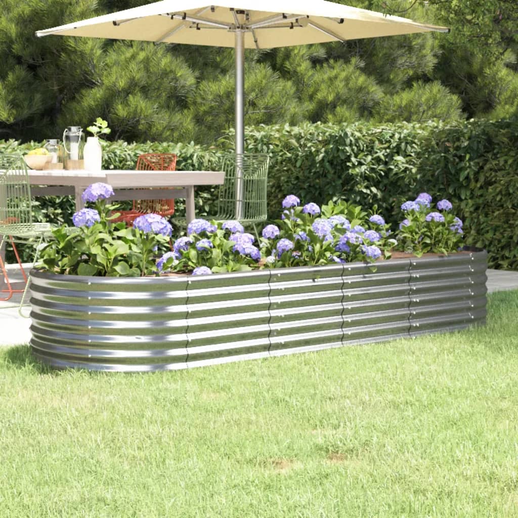 Hochbeet Verzinkter Stahl 224X80X36 Cm N
