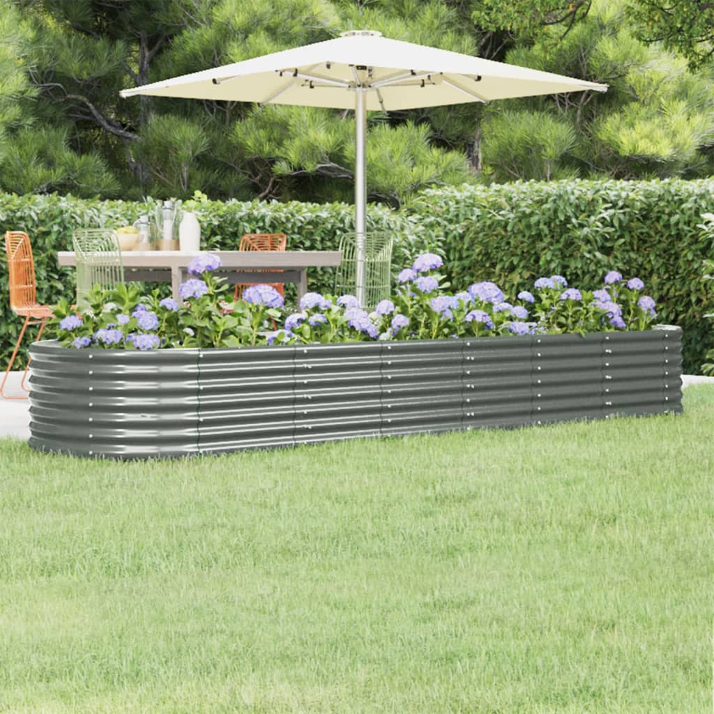 Hochbeet Verzinkter Stahl 224X80X36 Cm N