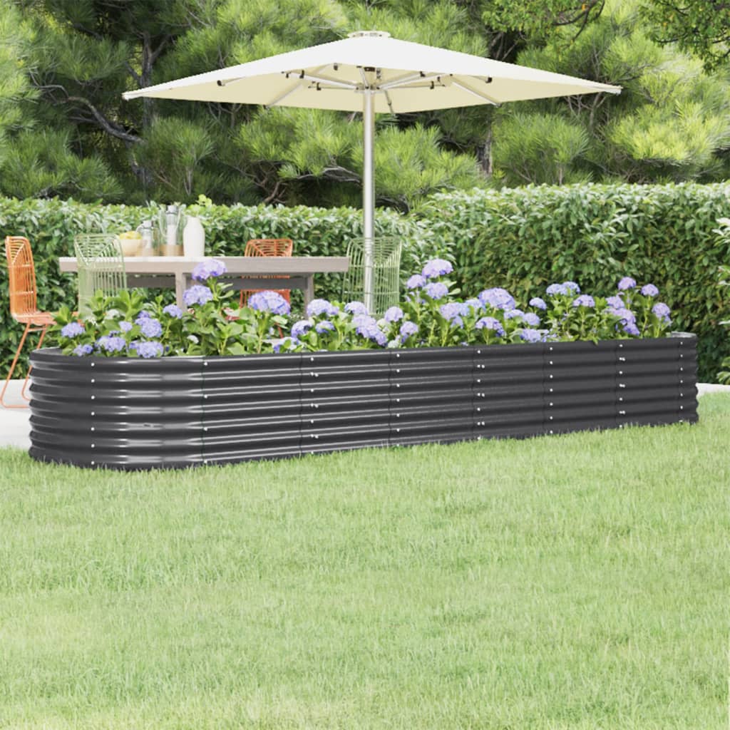 Hochbeet Verzinkter Stahl 224X80X36 Cm N