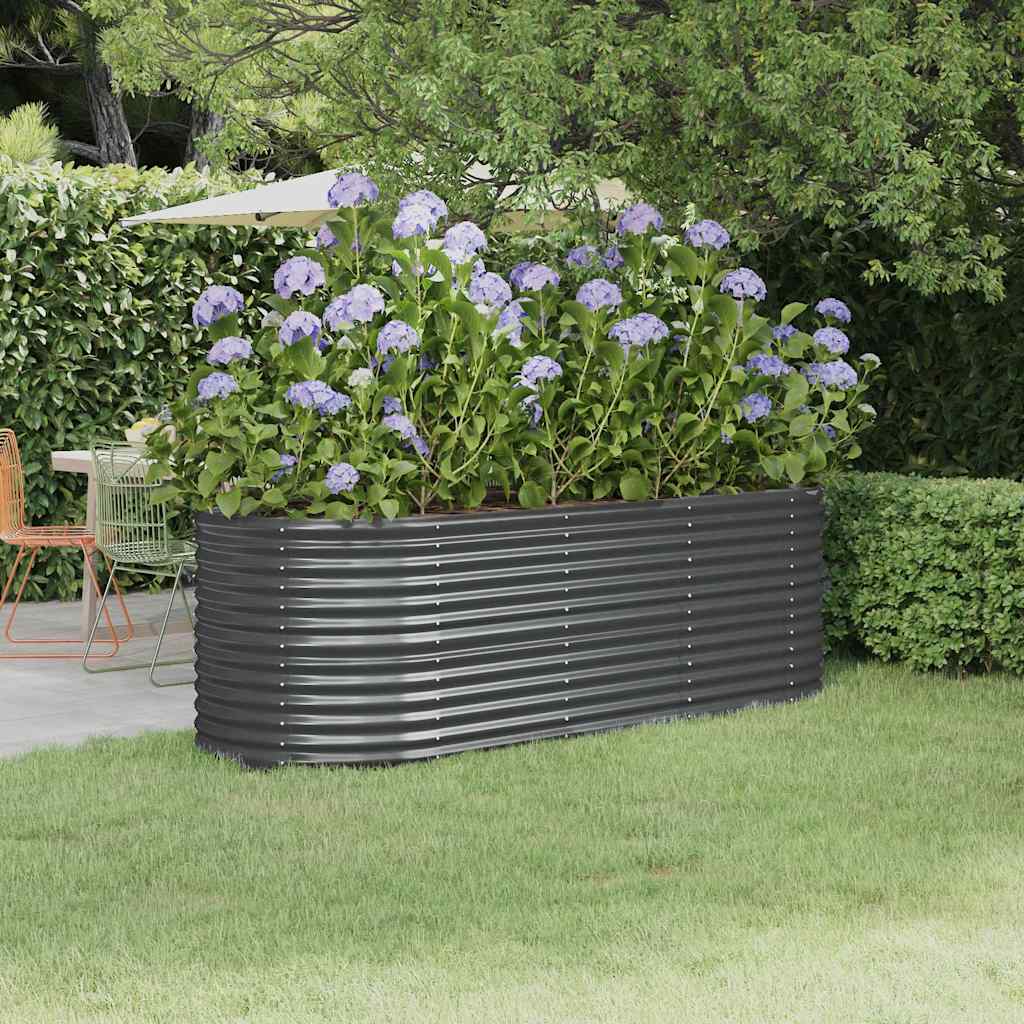 Hochbeet Verzinkter Stahl 224X80X36 Cm N