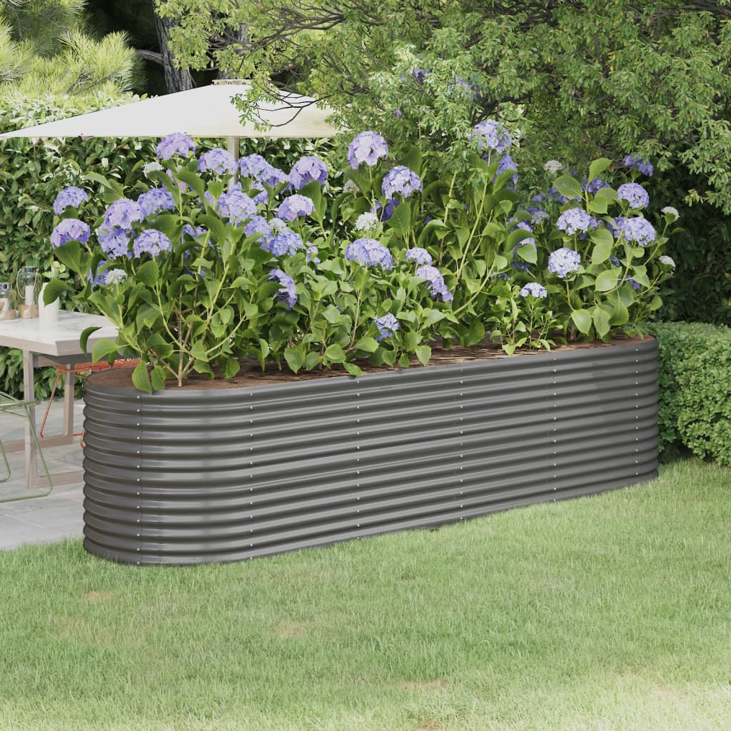 Hochbeet Verzinkter Stahl 224X80X36 Cm N