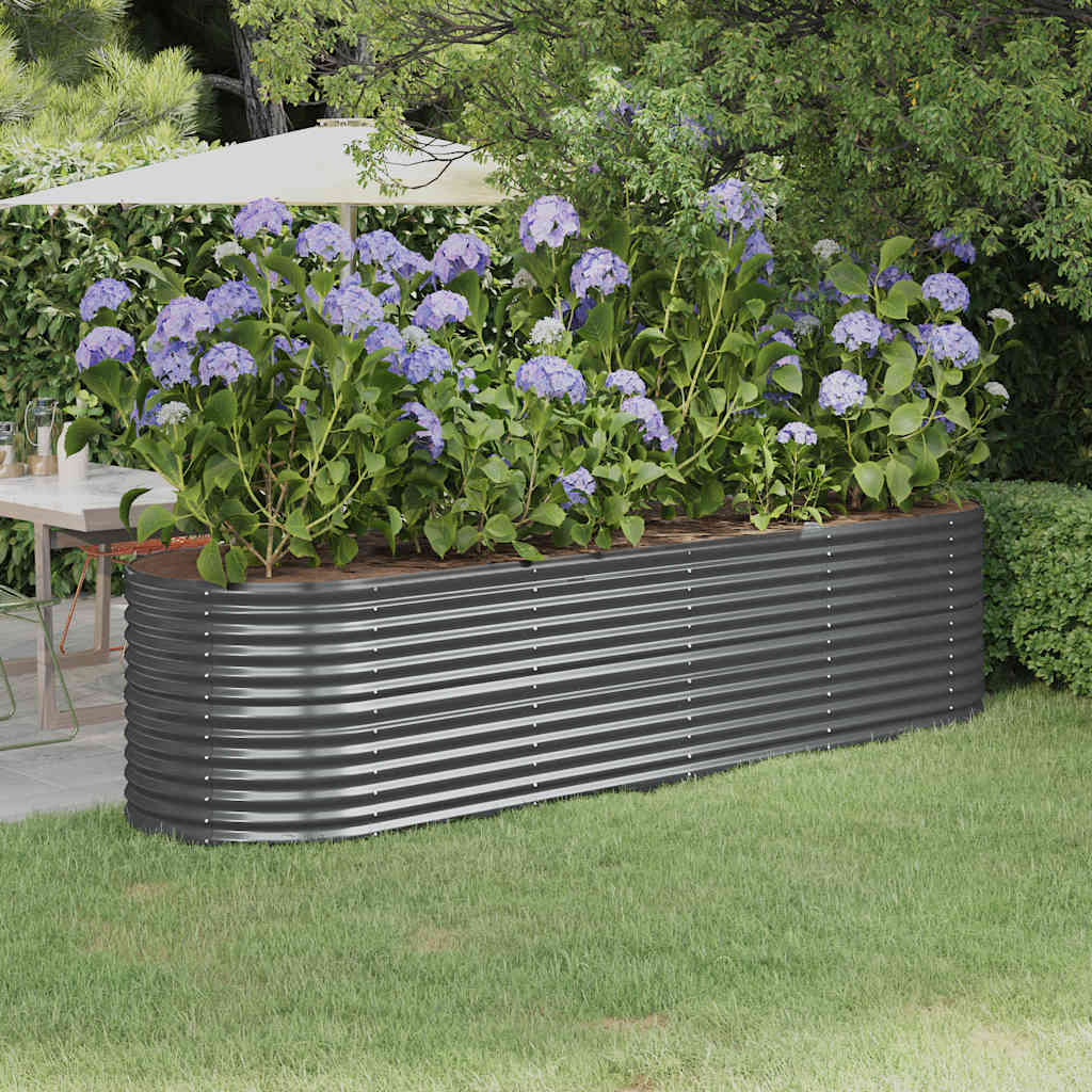 Hochbeet Verzinkter Stahl 224X80X36 Cm N