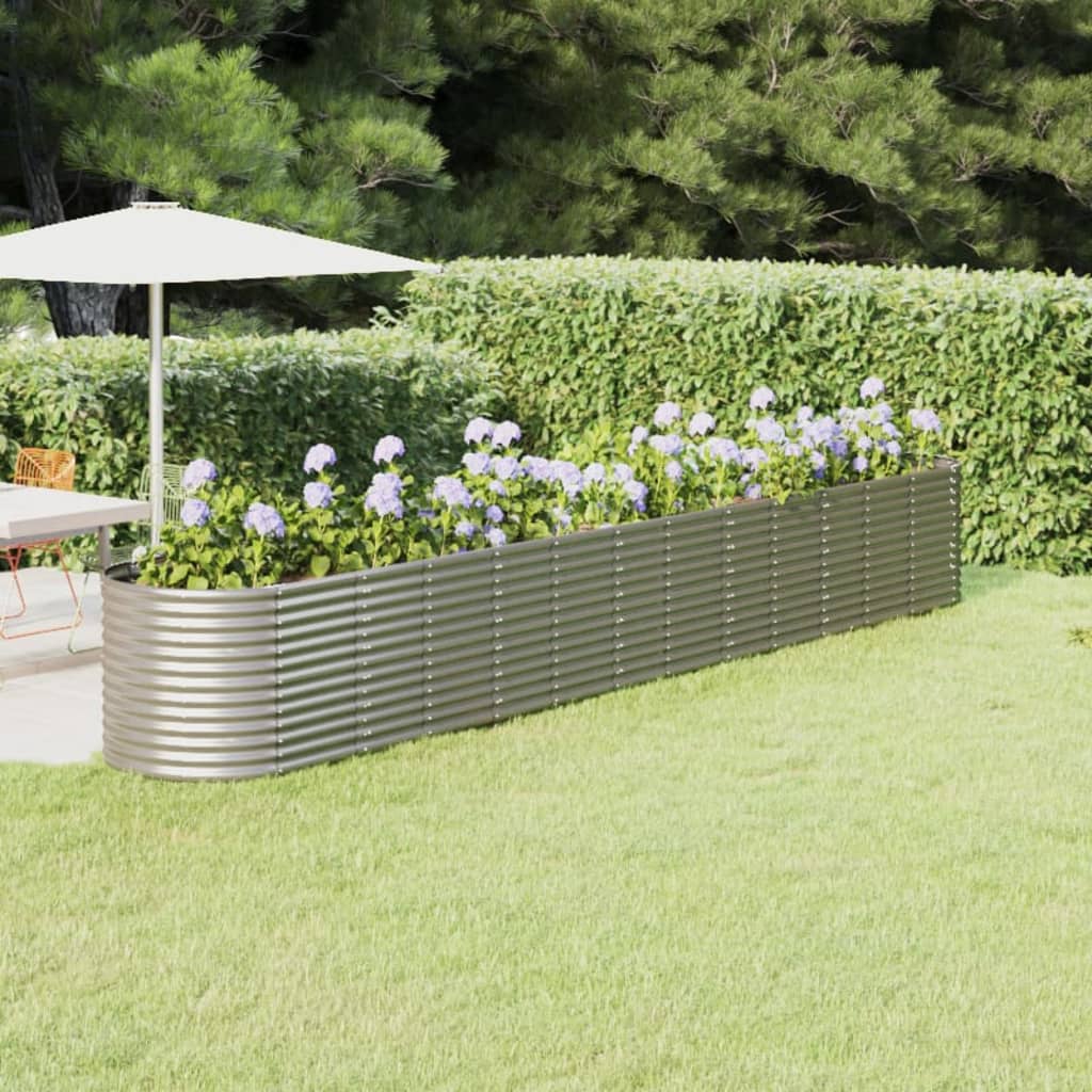 Hochbeet Verzinkter Stahl 224X80X36 Cm N