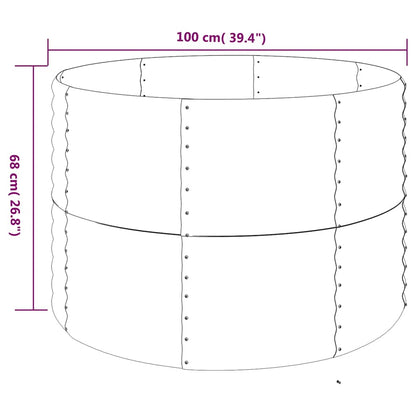 Hochbeet Verzinkter Stahl 100X100X68 Cm