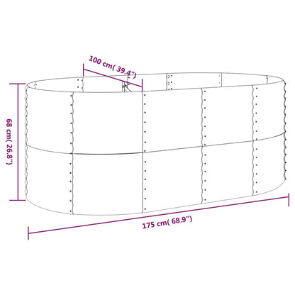 Hochbeet Verzinkter Stahl 175X100X68 Cm N