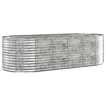 Hochbeet Verzinkter Stahl 249X100X68 Cm Silbern