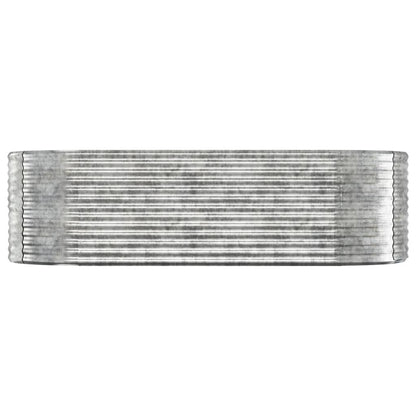 Hochbeet Verzinkter Stahl 249X100X68 Cm Silbern