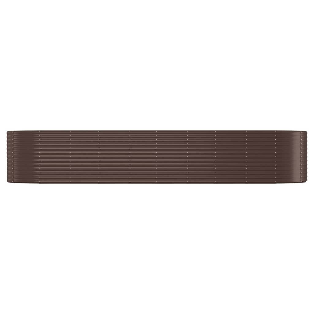 Hochbeet Verzinkter Stahl 396X100X68 Cm Braun