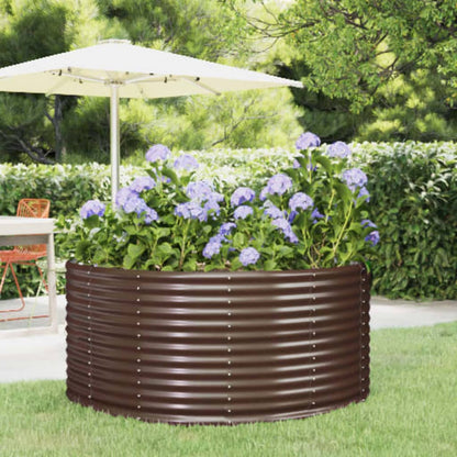 Garten-Hochbeet 140 X 140 X 68 Cm Verzinkter Stahl