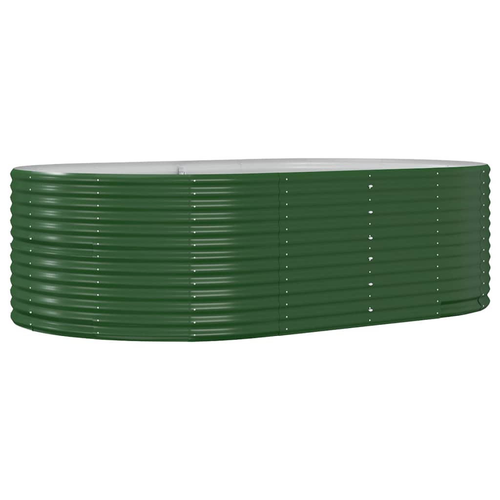 Garten-Hochbeet 212 X 140 X 68 Cm Verzinkter Stahl