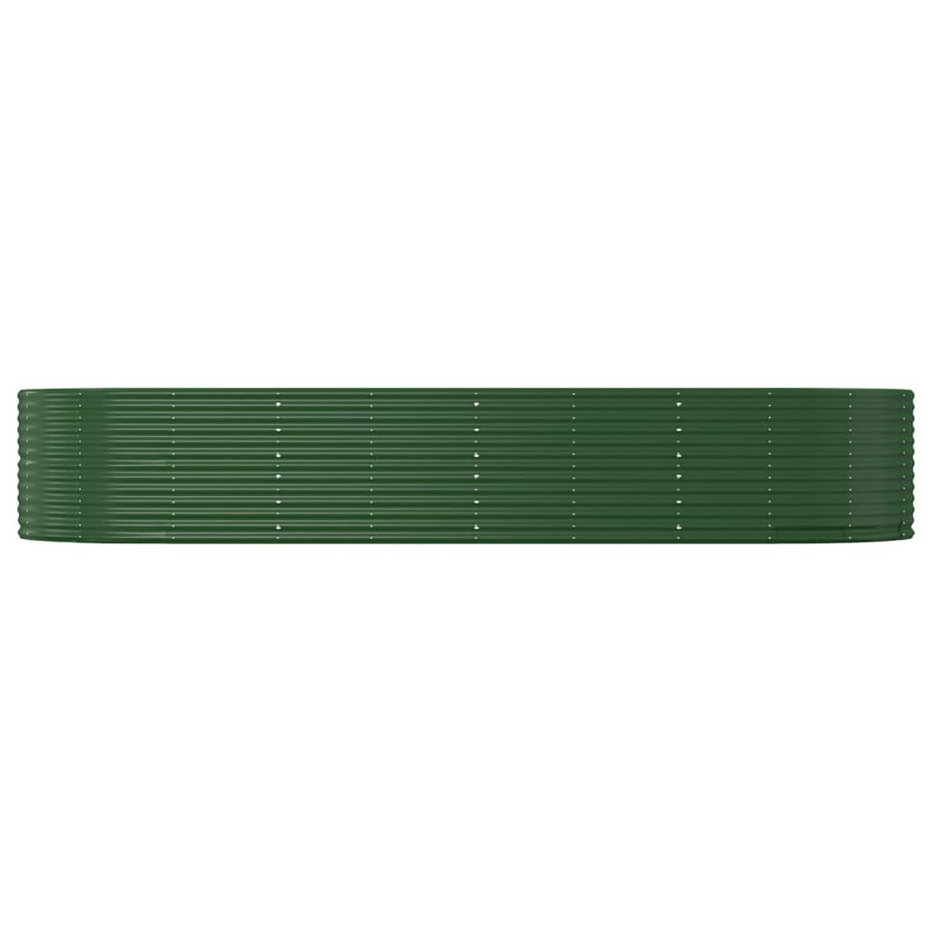 Hochbeet Grün 367X140X68 Cm Verzinkter Stahl