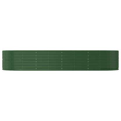 Hochbeet Grün 367X140X68 Cm Verzinkter Stahl