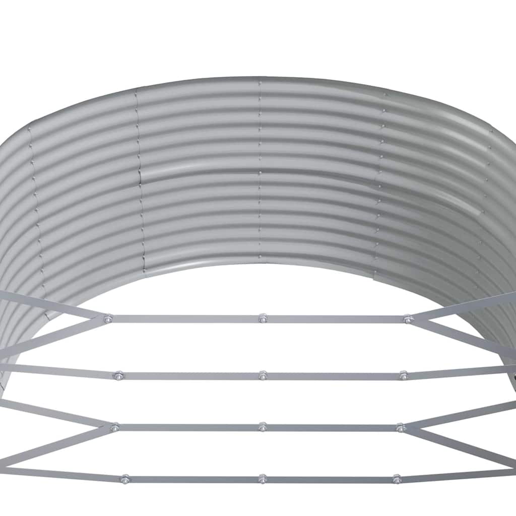 Hochbeet Anthrazit 367X140X68 Cm Verzinkter Stahl