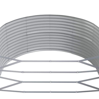 Hochbeet Anthrazit 367X140X68 Cm Verzinkter Stahl