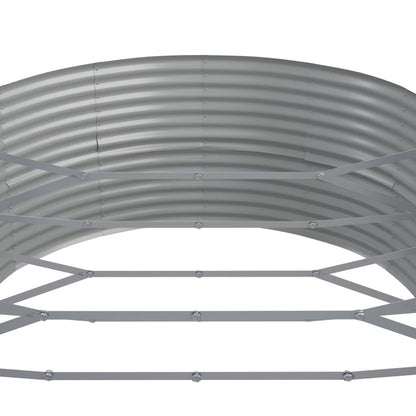 Hochbeet Pulverbeschichteter Stahl 584X140X68 Cm N