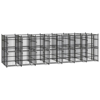 Outdoor-Hundezwinger Stahl 12,9 M²