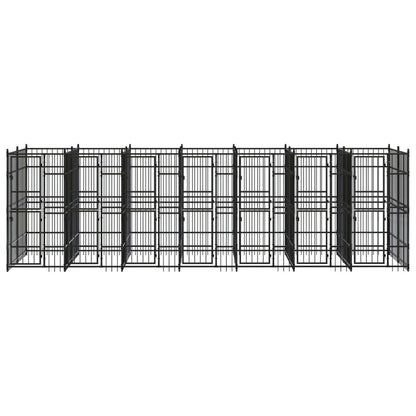 Outdoor-Hundezwinger Stahl 12,9 M²