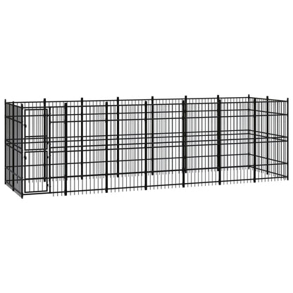 Outdoor-Hundezwinger Stahl 12,9 M²